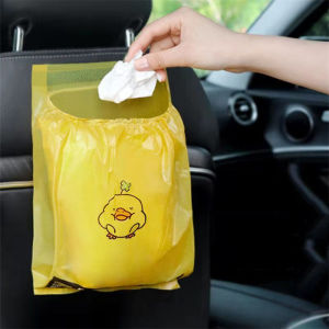 Car Trash Can Auto Organizer Storage Bag Car Garbage Bin Ashtray Dust Case Holder Auto Accessories Creative duck disposable bag