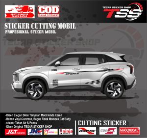 sticker mobil mitsubishi xforce sticker lis mobil mitsubishi xforce sticker mobil sticker motif variasi body mobil