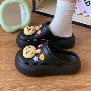 [Free Shipping] Ready-To-Ship Cartoon Usagi Clogs For Women Summer Outdoor Wear Trendy Slippers Non-Slip Thick-Soled Beach Sandals