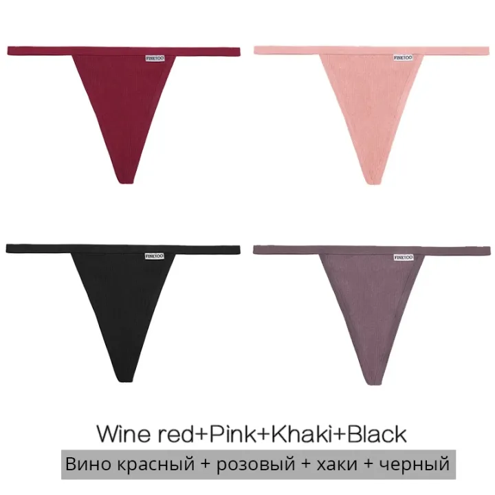 FINETOO%203Pcs%20Cotton%20Thongs%20Women%20Panties%20M-XL%20Girl%20Underpants%20Low-rise%20T-back%20Underwear%20Female%20Lingerie%20Panty%20-%20Image%207
