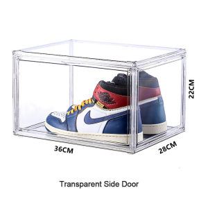 【One Cat Shop】Acrylic Shoe Box Transparent Shoe Box Plastic Storage Sneakers Clear Stackable Organizer Storage Shoe Box Plastic