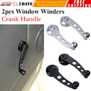 【2pcs/set】Universal Car Window Handle Winder Riser Replacement Winder Crank Riser Window Handles Aluminum Alloy Car Window Riser Winder Handle Crank Aluminum Alloy Aluminum Alloy Universal Car Window Handle Winder Riser Replacement