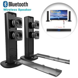 Banchugw Detachable Bluetooth TV Speaker Computer Desktop Loudspeaker Stand Soundbar Wired Wireless Speakers AUX TF USB Audio in
