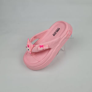 Sandal Jepit Anak Kuromi Lucu Tebal Anti Slip Nyaman Empuk Hilo 2208 Kuromi