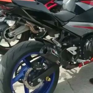 knalpot racing AR racing tersedia untuk NINJA 250FI/KARBU MT25 R25 CBR250RR karakter suara gahar