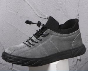 QINHUIZE Labor Insurance Shoes Mens Lightweight Steel Toe Cap Leather Work Shoes Smash-proof Puncture Safety Steel Toe Work Safety Boots Site Protective Shoes