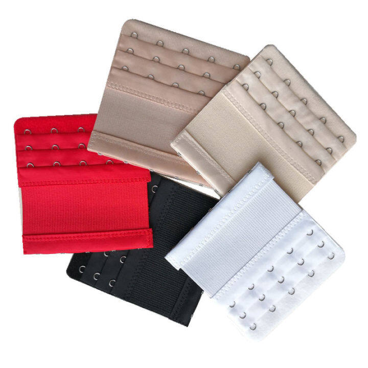 [Ready Stock] 5 Hooks 3 Rows Elastical Bra Extender Blingbra Back Strap ...