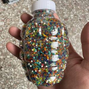 LJE 20000pcs water gel blaster gel beads blue and colorful