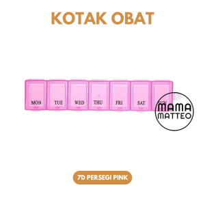 Kotak Tempat Obat Per Hari Days Daily Medicine Box / Wadah Vitamin Pil Harian Kecil Travel Portable