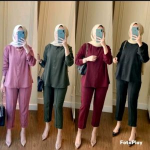 Setelan Wanita Polos & Style Kekinian