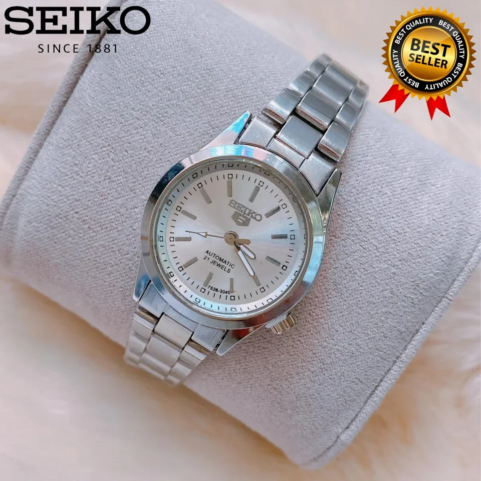 Seiko 5 21 Jewels Automatic Movement Luminous Hand All Silver