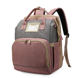 กระเป๋าคุณแม่ที่นิยมในโลกออนไลน์เปลเด็กพับเก็บได้แบบพกพาสำหรับแม่และเด็กเดินทางกระเป๋าคุณแม่กระเป๋าคุณแม่ความจุขนาดใหญ่ขนาดใหญ่พิเศษ