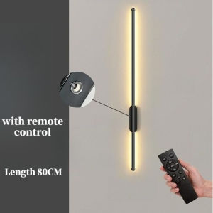 Lampu Dinding 3 Colors Strip LED Wall Light Aluminium Minimalist Modern Wall Lamp For Living Room Bedroom