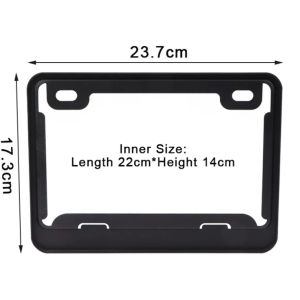 Motorcycle Plate Cover Aluminium Alloy Plate Holder Universal