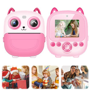 Multifunctional Digital Camera with Thermal Instant Print HD Photo Capture 6 in 1 Compact Design for Family and Travel