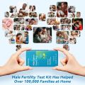 Semen Analysis, Male Sperm Concentration Test Kit for Men- Shows Normal or Low Sperm Count. 