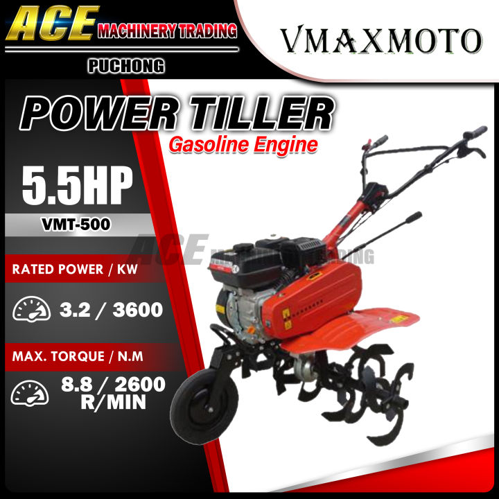 Vmaxmoto Power Tiller Machine VMT-500 With 4-Stroke Petrol Engine | Lazada