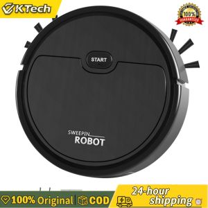 【Free Shipping】 Ultra-Thin 3-in-1 Smart Robot Vacuum Cleaner Rechargeable with Low Noise for Hardwood Floor Tile Carpet Cleaning