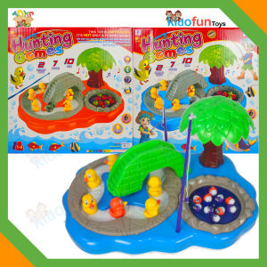Mainan Anak Multifungsi 2in1 Pancingan Ikan + Bebek Magnet Music Fishing Game Playset