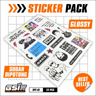 (COD) STICKER OASIS STICKER STIKER AESTHETIC LAPTOP STICKER TUMBLR STICKER GUITAR STICKER LAPTOP DAN LAINNYA- SPE-01-VN