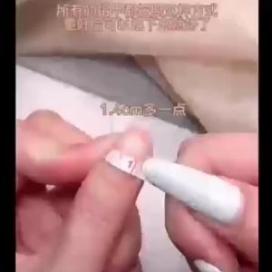 [HANDMADE]Artificial Nail Christmas Tree ink Snowflakes Phototpy Nails Reusable and Removable Nails