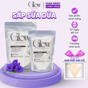 Sáp Wax Lông Nóng Sữa Dừa Cao Cấp Glow Waxing Siêu Bám Lông Chuyên Dùng Wax Body Nách Và Đặc Biệt Là Bikini Tặng Que Phết Sáp Wax Lông Dùng Được Cho Da Nhạy Cảm
