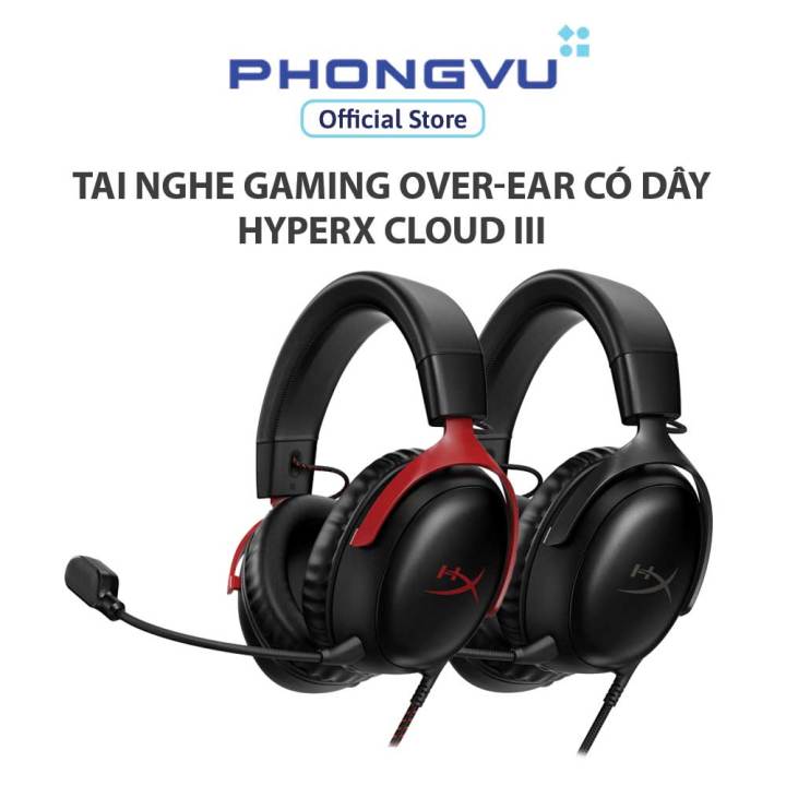 Tai nghe Gaming Over-ear có dây HYPERX CLOUD III - Bảo hành 24 tháng