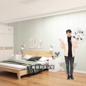 【LDIES】Bedside Table Simple Modern Shelf Home Bedroom Bedside Wooden Cabinet Ultra-narrow Small Storage Cabinet