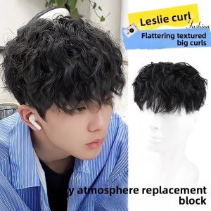 Tóc giả 100% tóc người dành cho nam bền bỉ thay thế tóc tự nhiên tóc thẳng không bị rối tóc Remy tóc giả nam không có mối nối.