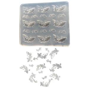 Flexible Silicone Molds Goldfish Shaped Accessories Epoxy Resin Mold Ornament Pendant Mould Making Tool