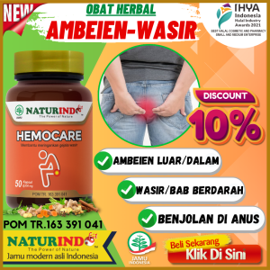 Hemocare Obat Ambeien Wasir BAB berdarah Anus Keluar Benjolan Paling Ampuh