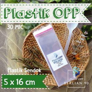 5x16 cm Plastik Opp 30 micron isi 100 lembar
