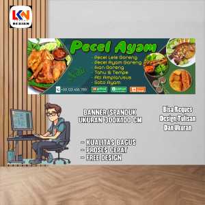 spanduk banner PECEL MODEL G reques design