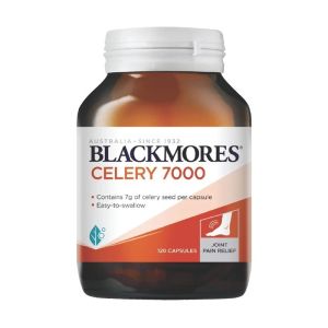 Viên Uống Hỗ Trợ Bệnh Gout Blackmores Celery 7000mg 40 viên - hàm lượng cao phù hợp cho người muốn chăm sóc sức khỏe khớp và giảm cảm giác khó chịu do axit uric.