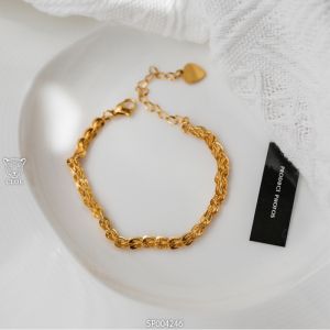 Lắc tay nữ titan vòng tay mắc xích kiểu dáng đơn giản cá tính phụ kiện trang sức Cloe Accessories 4246