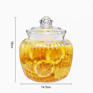 【1-3 Days Delivery】Glass Sealed Cans Food Storage Jar Spice Bottle Storage Transparent Jar Bottle Large Capacity