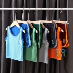 SETELAN BAJU ANAK KAOS BASKET JERSEY BAJU DAN CELANA OLAHRAGA TANPA LENGAN BAJU BAYI PREMIUM QUALITY