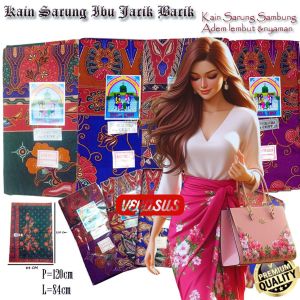 Kain Sarung Ibu Melahirkan Batik Jarik Sambung Kain sarung Dua Ibu Cap cent Serbaguna-Aurora Store