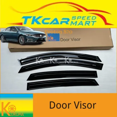 [READY STOCK] PROTON S70 ALL NEW ( KURUMA ) 4 DOOR 8 CM WIDTH ARCYLIC MUGEN DOOR VISOR