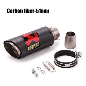 Ống xả xe máy đầu vào 51mm /60mm ống giảm thanh ống xả Akrapovic