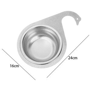 Hot Sale🔥 Stainless Steel Swan Shape Drain Basket Kitchen Corner Sink Garbage Filter Dry Wet Separation Hook Draining Rack