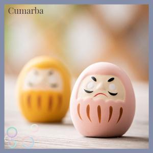 [Cumarba] Japanese Daruma Statue Daruma Tumbler Crafts Lucky Fortune Ornament Landscape Daruma Doll Fengshui Home Decor Gift