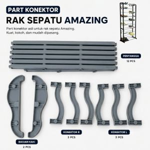 Amazing Shoe Rack / Rak Sepatu Susun 10 / Rak Sepatu/Rak Hijab Rak Serbaguna /Bongkar Pasang