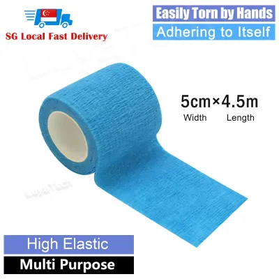 Self Adhesive Bandage Cohesive Wrap Athletic Tape Elastic Self-Adherent First Aid Tape for Sports Pet Tattoo Wrist Ankle