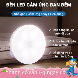 Đèn Cảm Ứng Chuyển Động Dán Tường Thông Minh Không Dây Tiết Kiệm Pin Dán Tủ Quần Áo Cầu Thang Phòng Ngủ