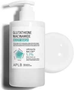 APLB Glutathione Niacinamide Body Wash    LIPO GLUTA NIAC VITAMIN ™   5.3% 10.14 FL.OZ/Korean Skincare Gentle Ingredients for the Safety of Your Skin Long Lasting deep Moisture for Soft Skin