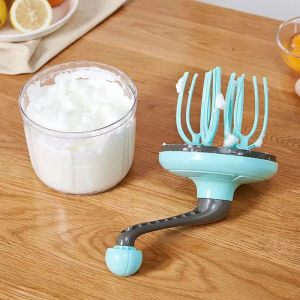 Manual Eggs Beater Practical Kitchen Tool Whisk Milk Frother Handheld Egg Mixer Hand Cranked To Beat Egg Whites Baking Tool