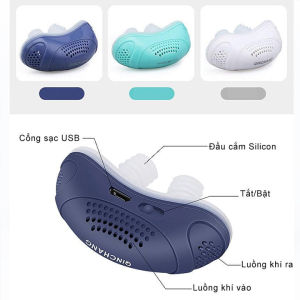 [FREESHIP + ÁP MÃ GIẢM 10%] Máy Chống Ngáy Ngủ Chạy Bằng Điện - Thiết Bị Chống Ngủ Ngáy Cho Nam Nữ Lọc Khí 2 In 1