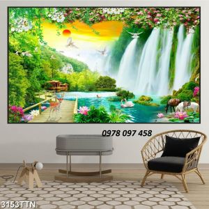 Phong cảnh thiên nhiên - tranh gạch men 3D
