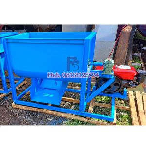 Mesin Mixer 100kg/proses Dengan Penggerak Mesin Diesel 10 HP